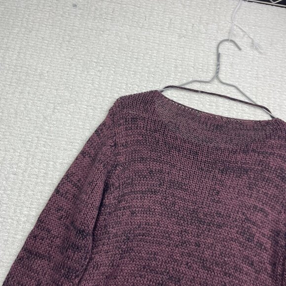 JDY Jacqueline De young Crochet knitted long sleeve Wine Red Jumper Women Sz M - Picture 14 of 14